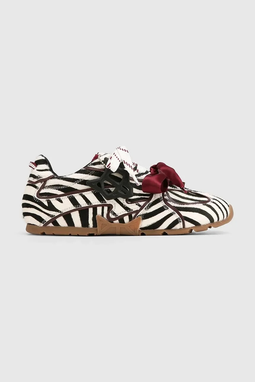 Женские кожаные кроссовки Adored Zebra Pony