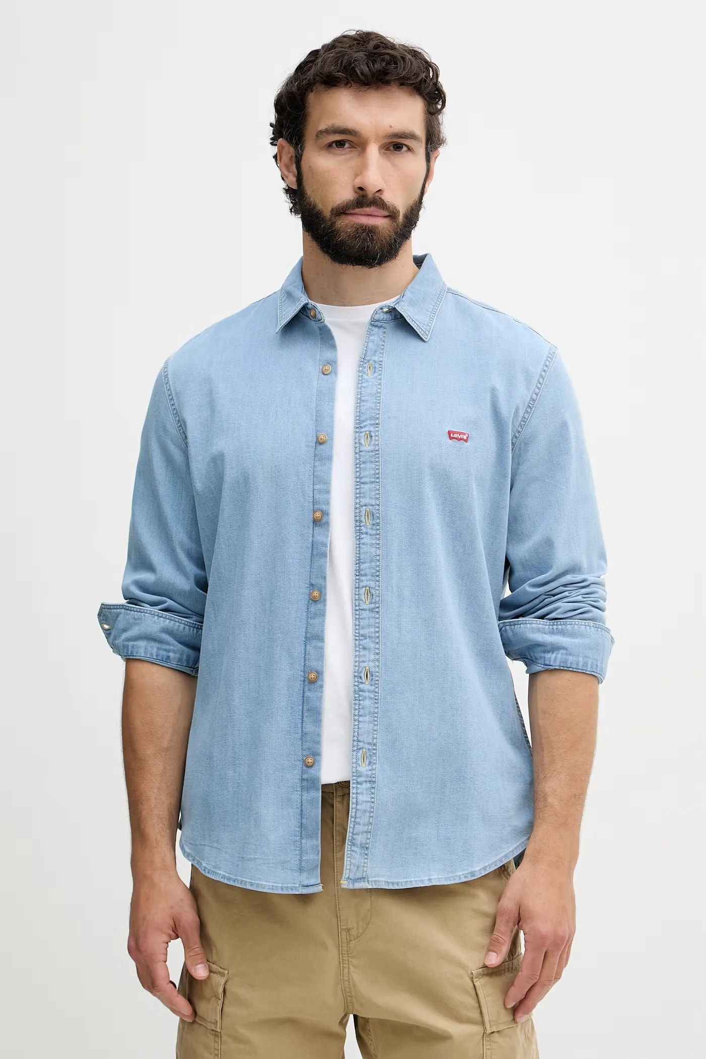 Мужская джинсовая рубашка LS BATTERY HM SHIRT SLIM