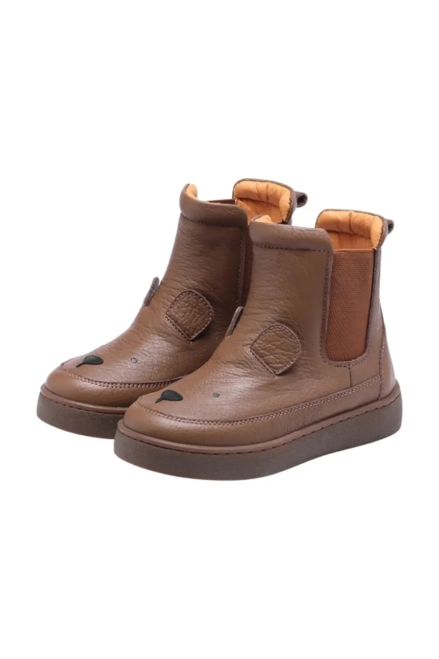 Thuru Classic Boots Bear детская кожаная зимняя обувь