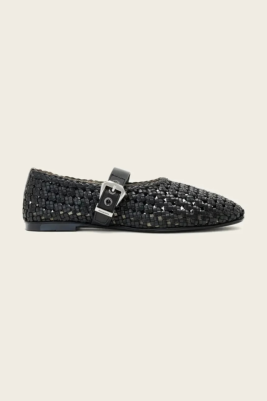 Кожаные балетки Sabine Woven Flat
