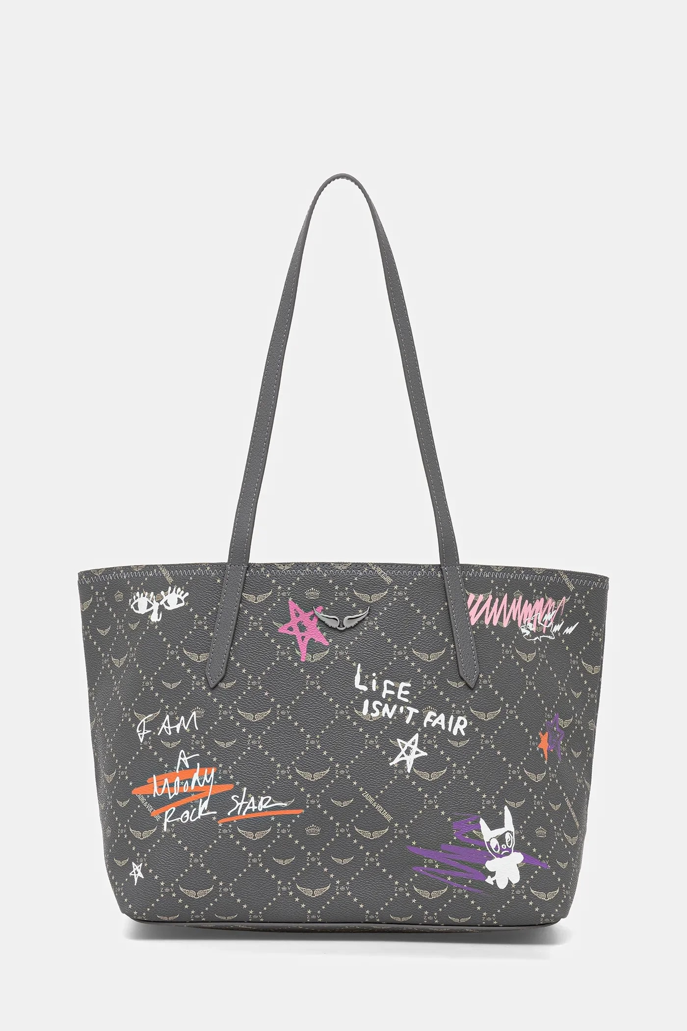 Женская сумка-шоппер из искусственной кожи Z SHOPPER MONOGRAM TAG
