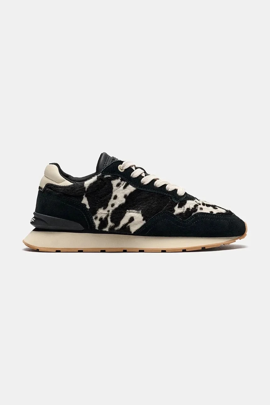 CITY PRINT BLACK женские замшевые кроссовки
