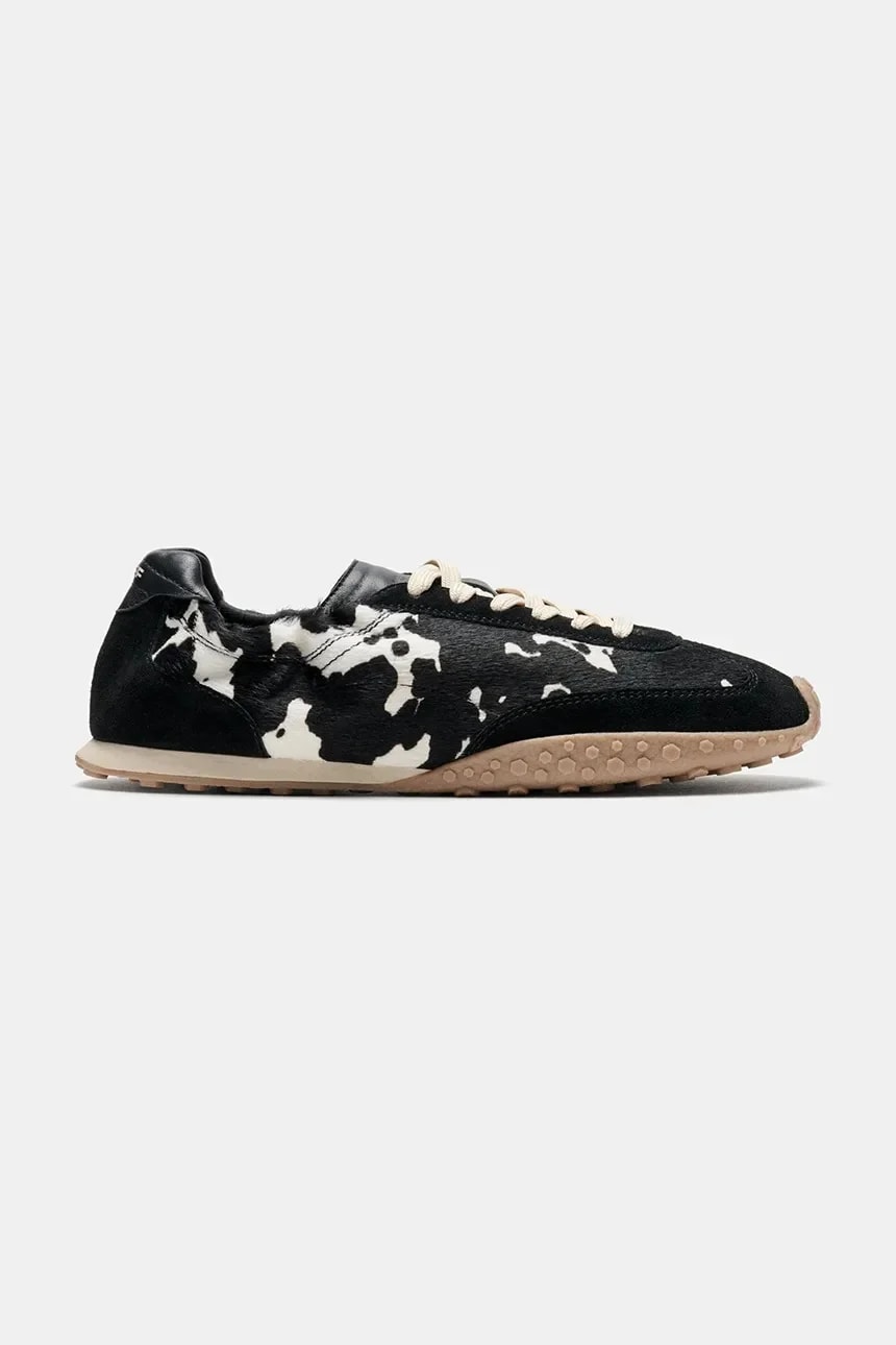 Женские кожаные кроссовки BRIDGE COW PRINT BLACK