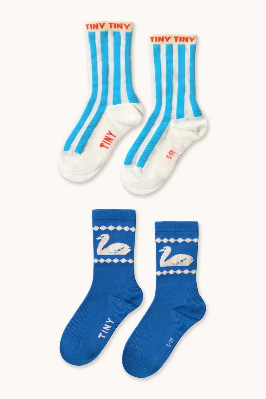 Детские носки BLUE STRIPES & SWAN MEDIUM SOCKS 2 шт.