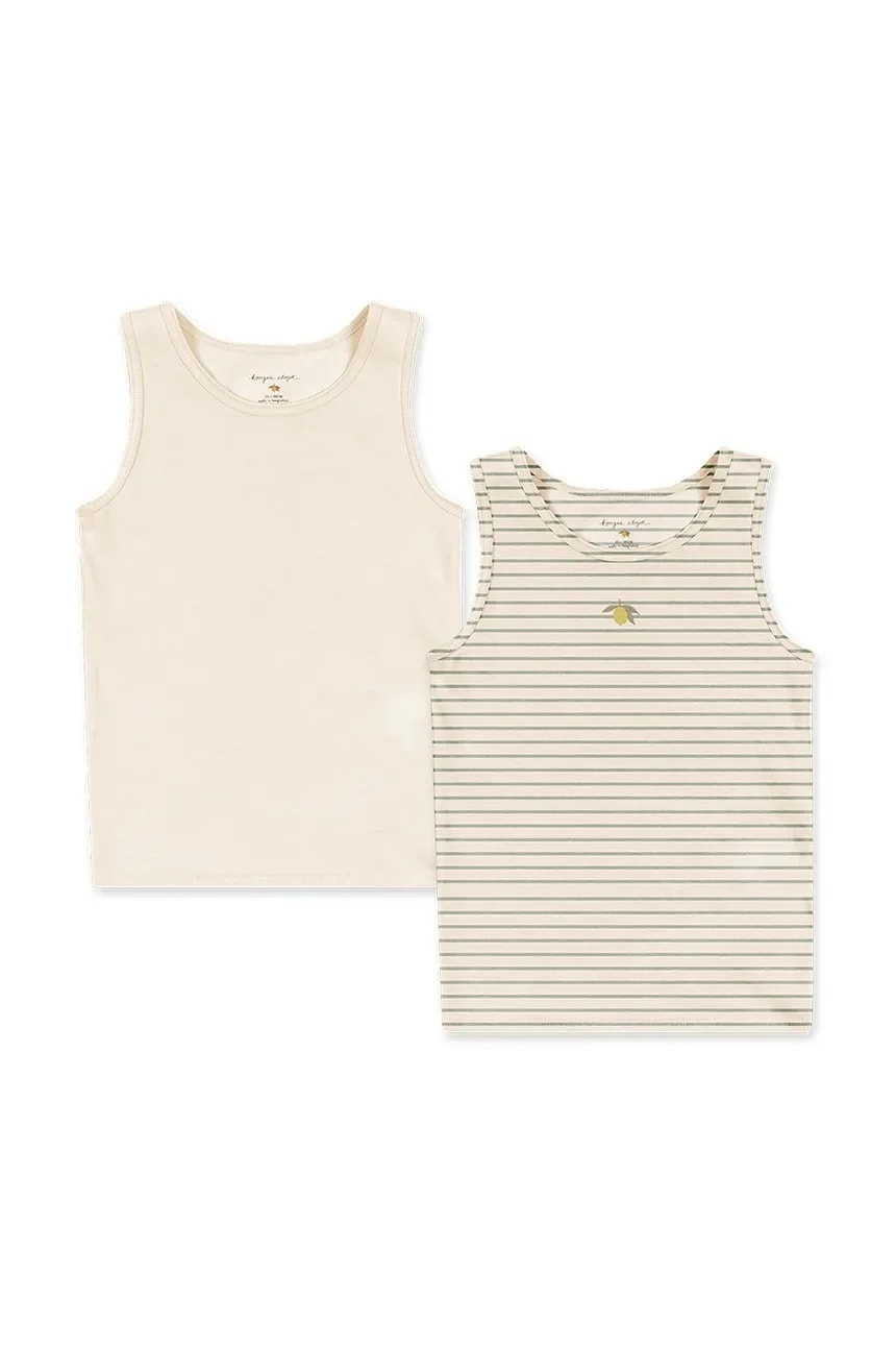Детский топ из хлопка с эластаном BASIC 2 PACK TANKTOP GOTS 2 шт.