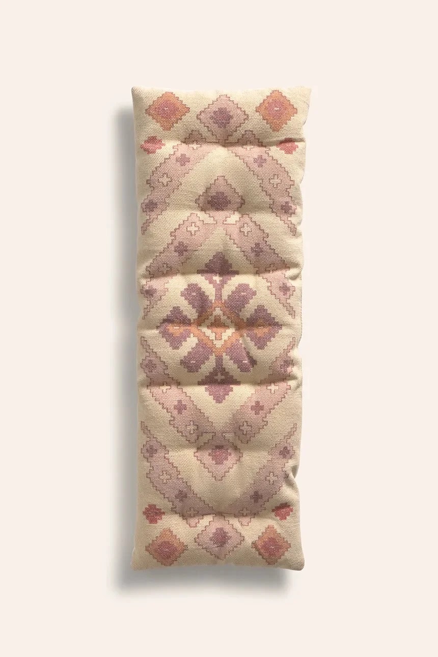 Декоративный матрас для скамейки из хлопка, 40 х 120 х 4 см.