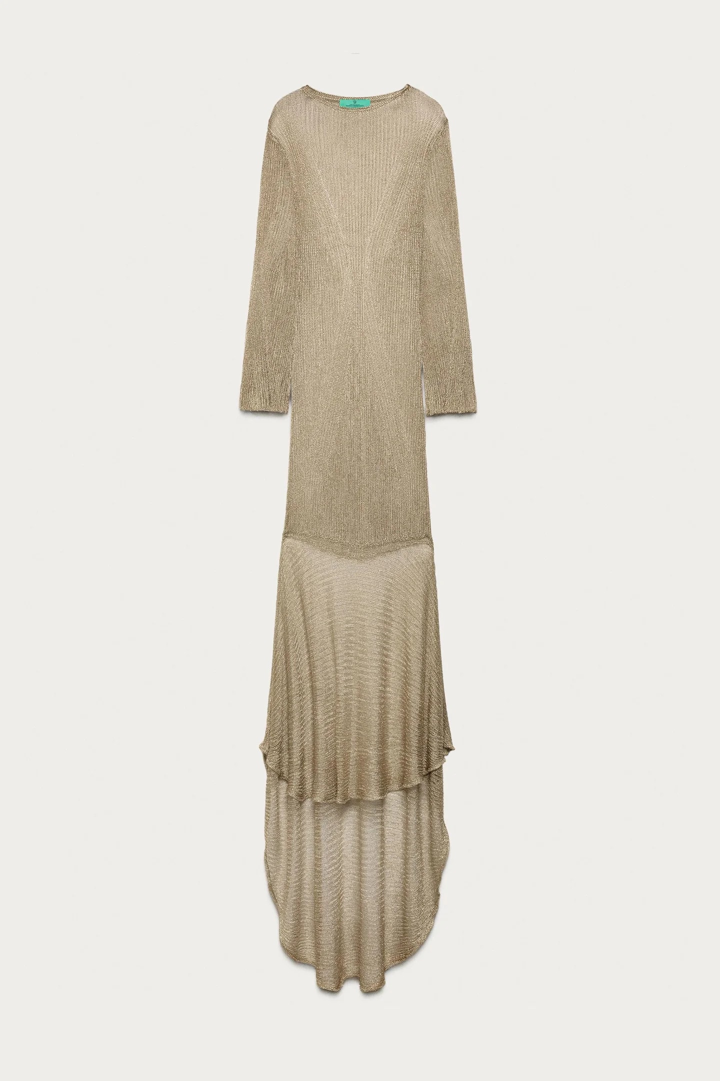 ДЛИННОЕ ТРИКОТАЖНОЕ ПЛАТЬЕ С МЕТАЛЛИЗИРОВАННОЙ НИТЬЮ MARISA BERENSON X Zara