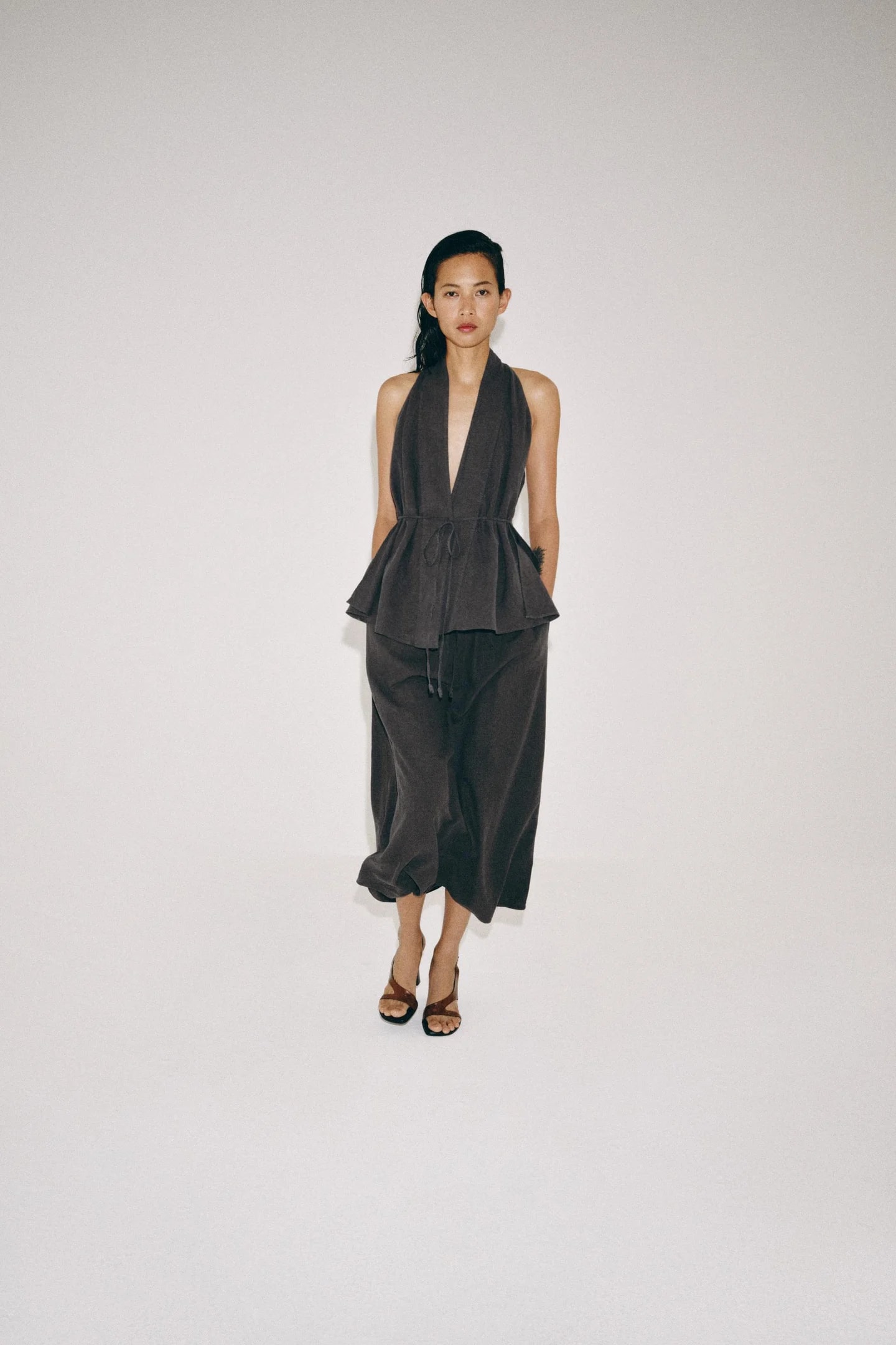 Льняной комбинезон TOP ZW COLLECTION