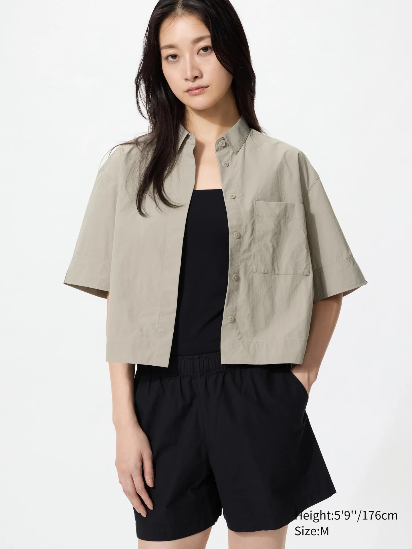 Nylon Bluse (коробки, Halbarm)