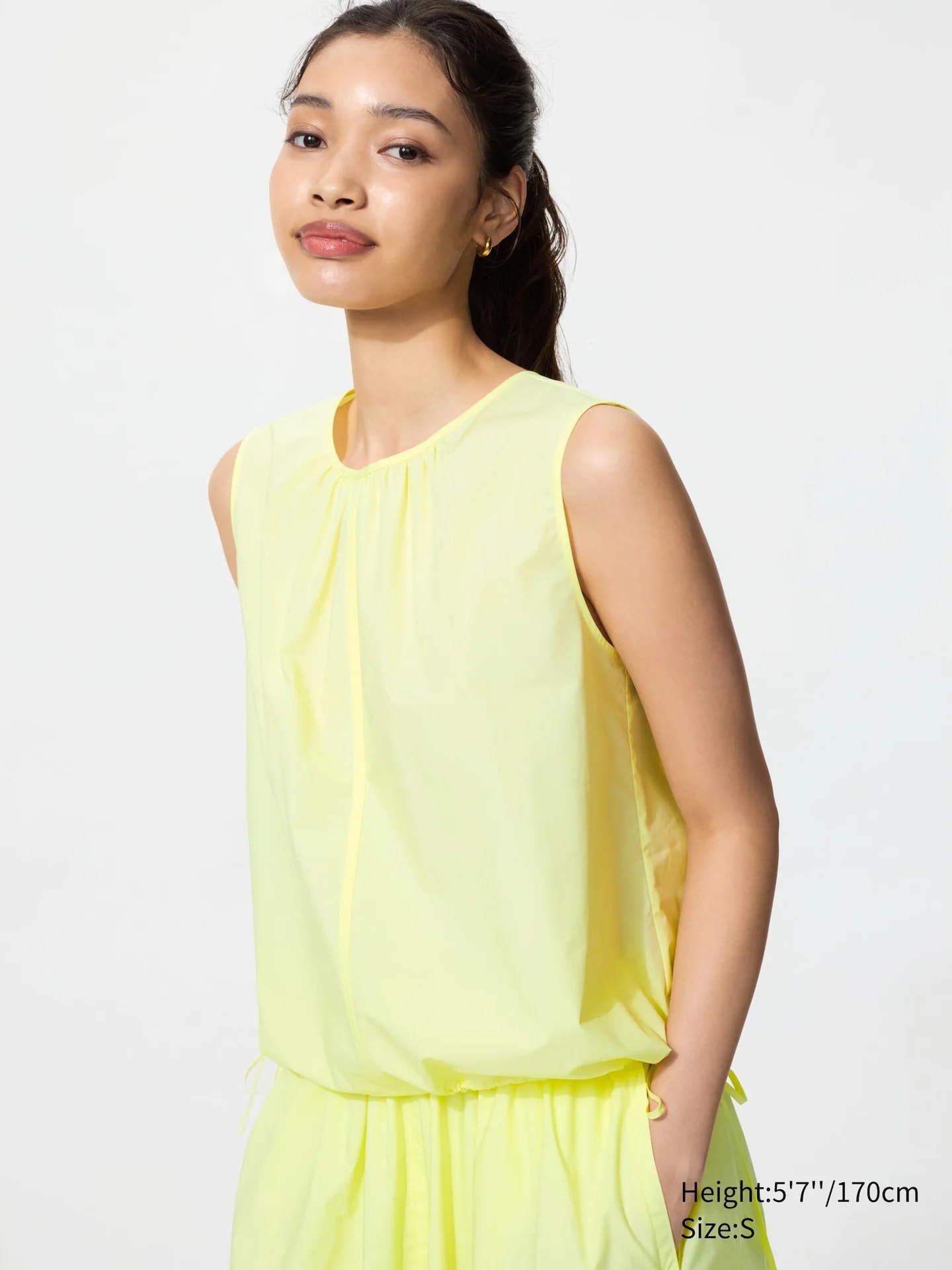 Baumwollmix Bluse (ärmellos)