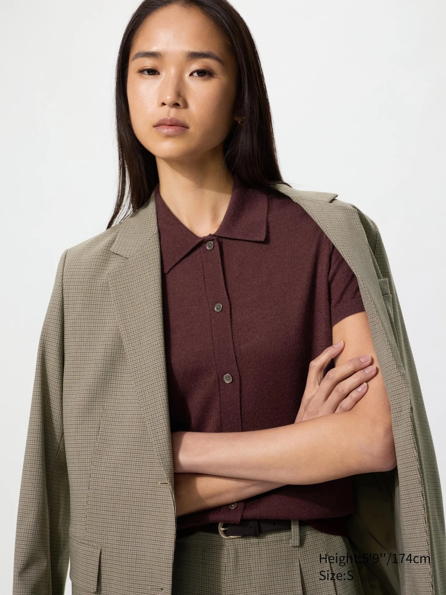 Merinowollmix Strickjacke (Полокраген, Курзарм)