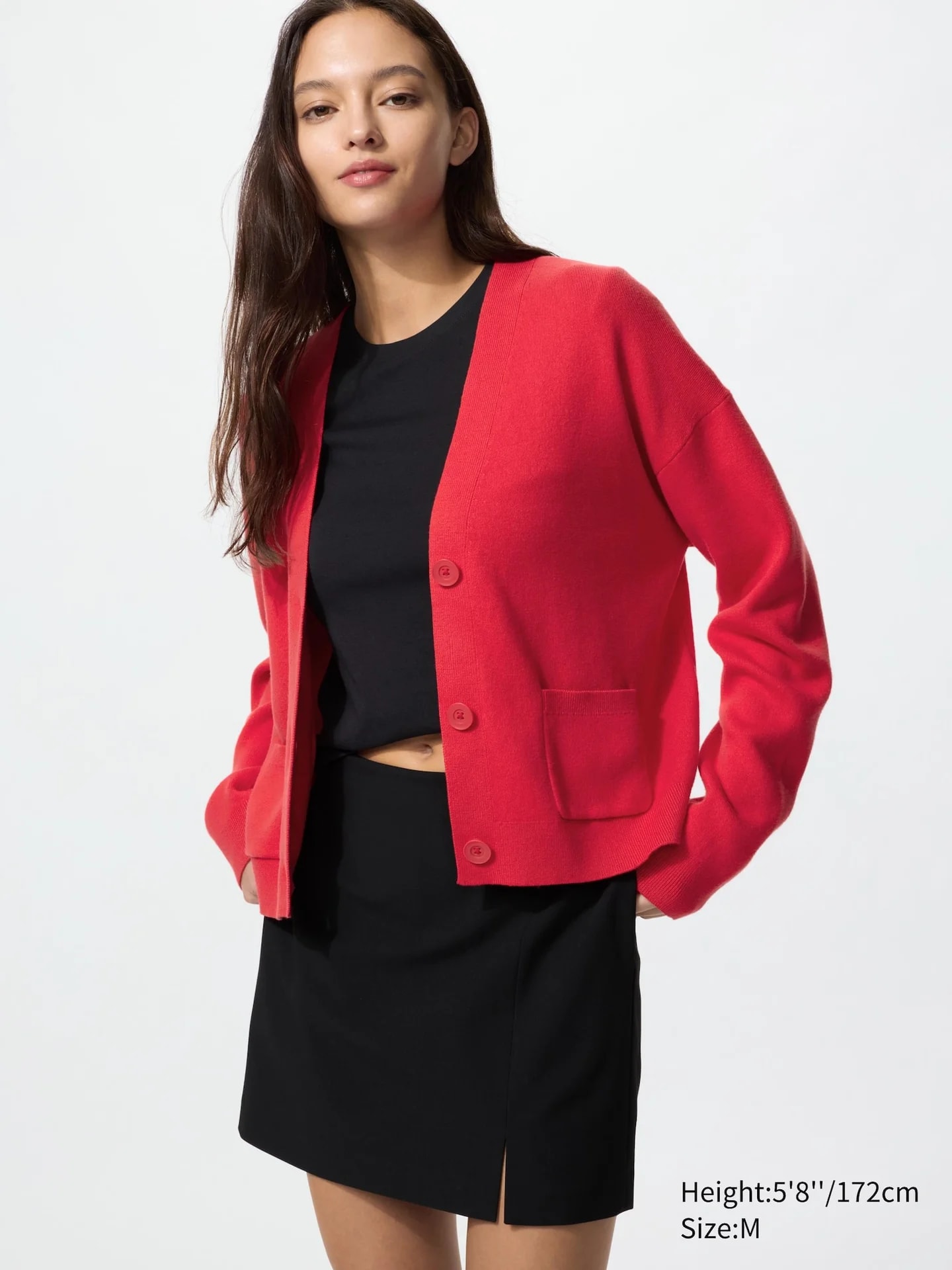 Baumwolle Strickjacke (мягкий, V-Ausschnitt)