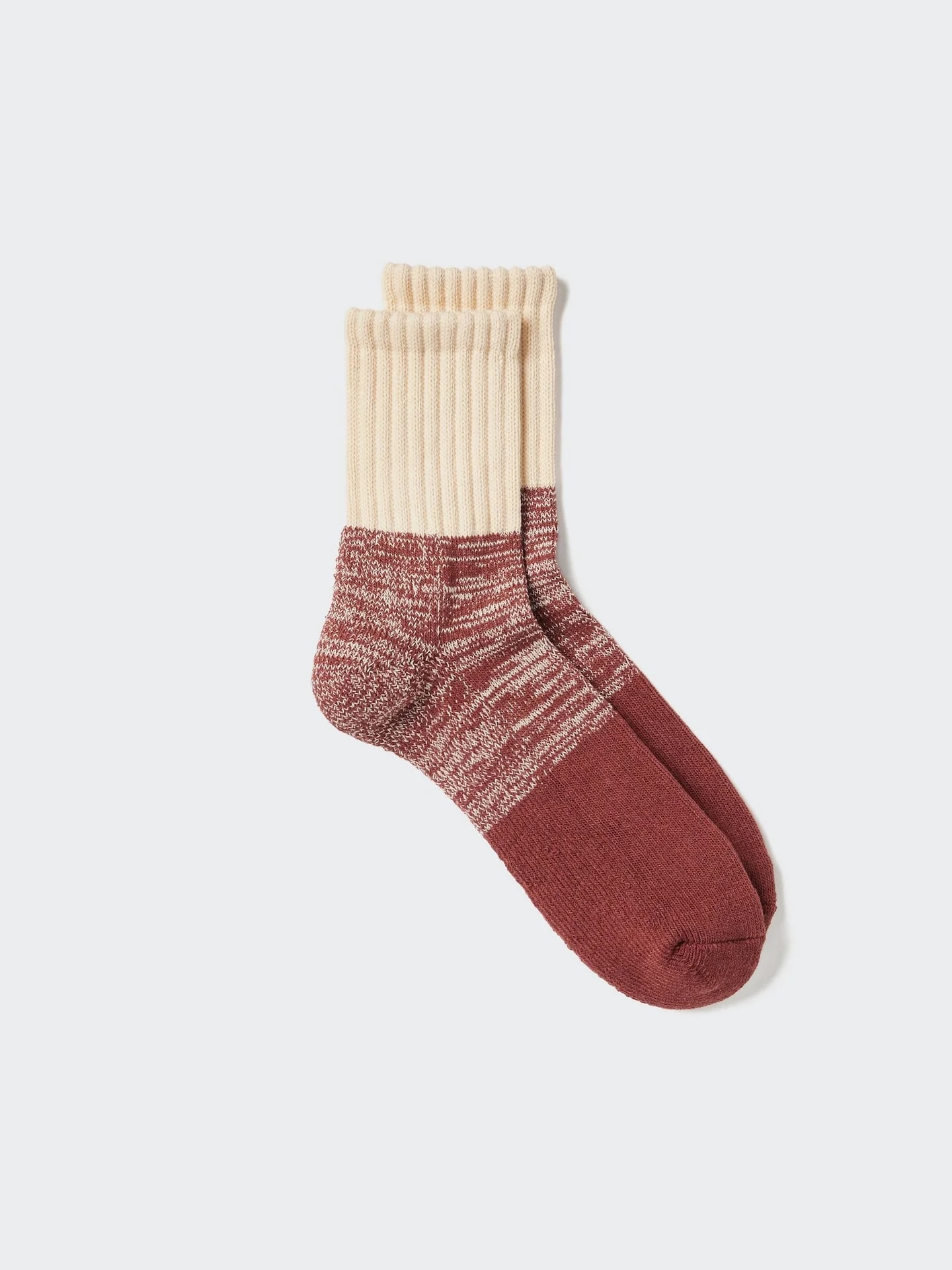 HEATTECH Thermo Halbsocken (цветной блок, серый, мягкий)