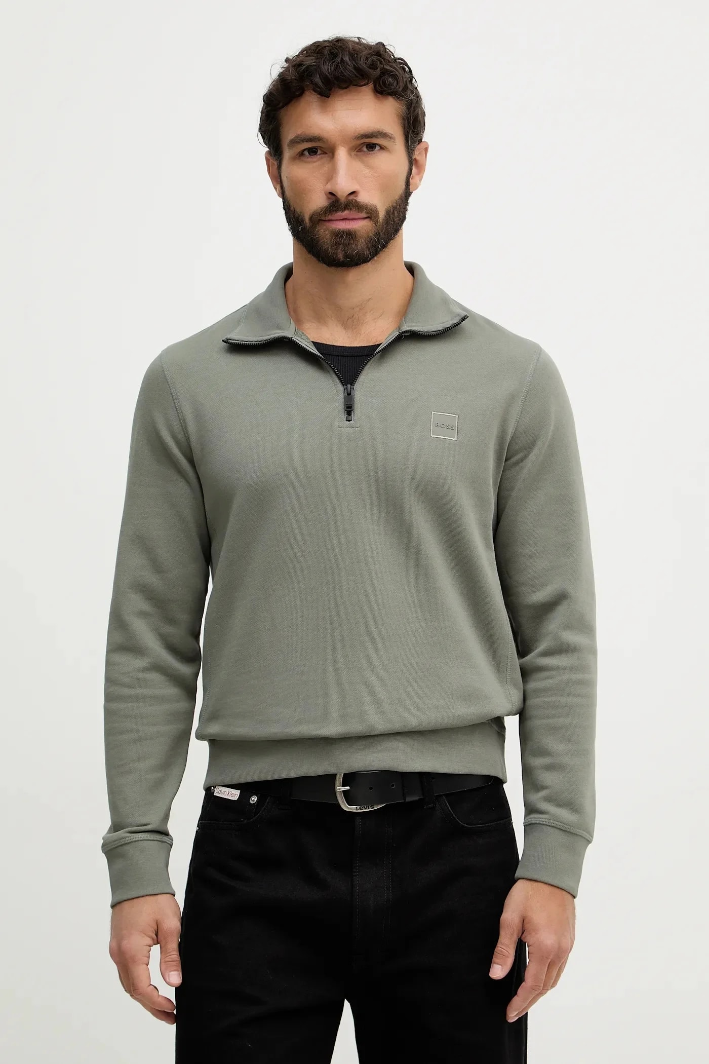 Толстовка из хлопка BOSS BOSS CASUAL