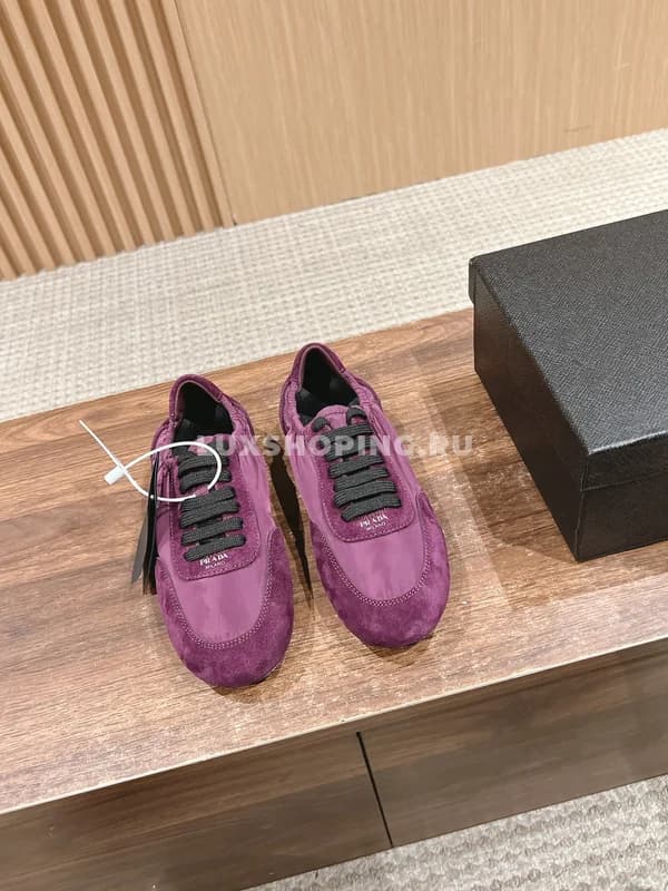 Кеды Prada Collapse фиолетовые