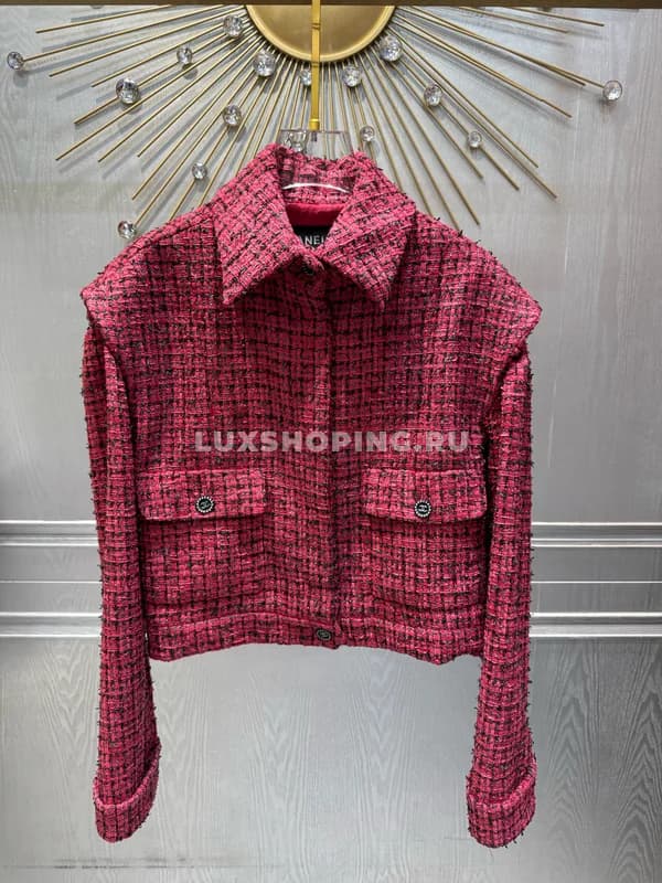 Твидовый укороченный жакет Chanel