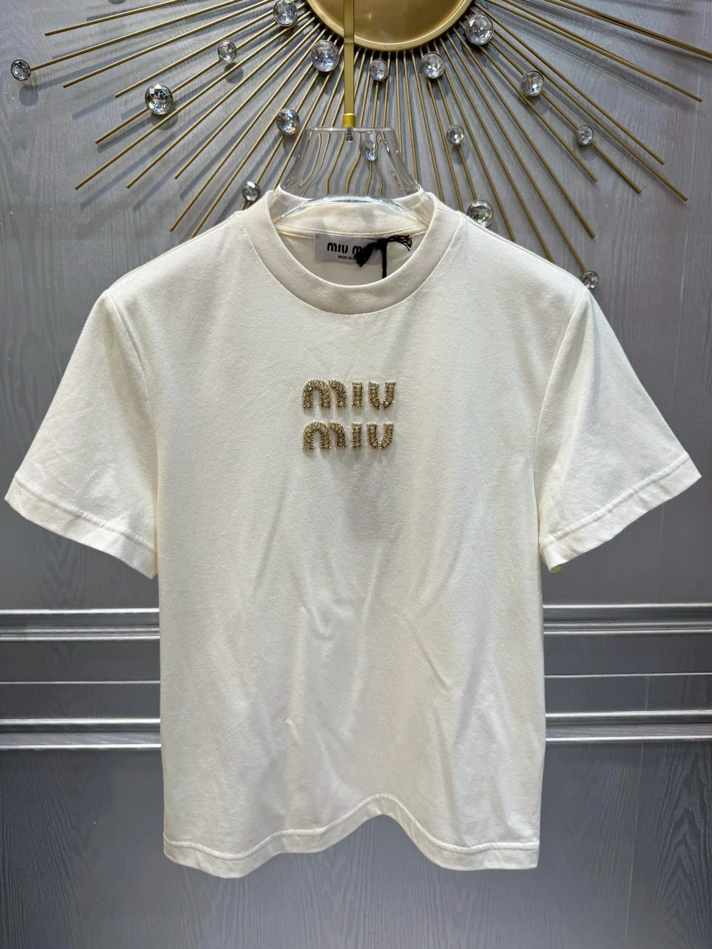 Футболка Miu с вышивкой
