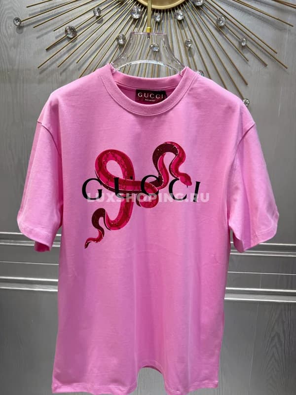 Футболка Gucci с принтом змеи