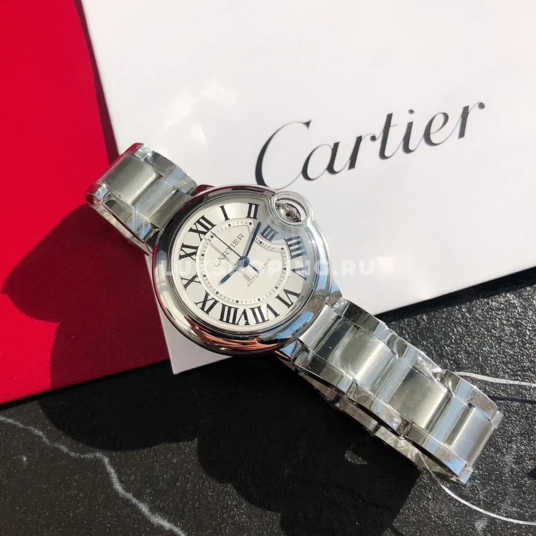 Часы Cartier Ballon Bleu 33mm белые