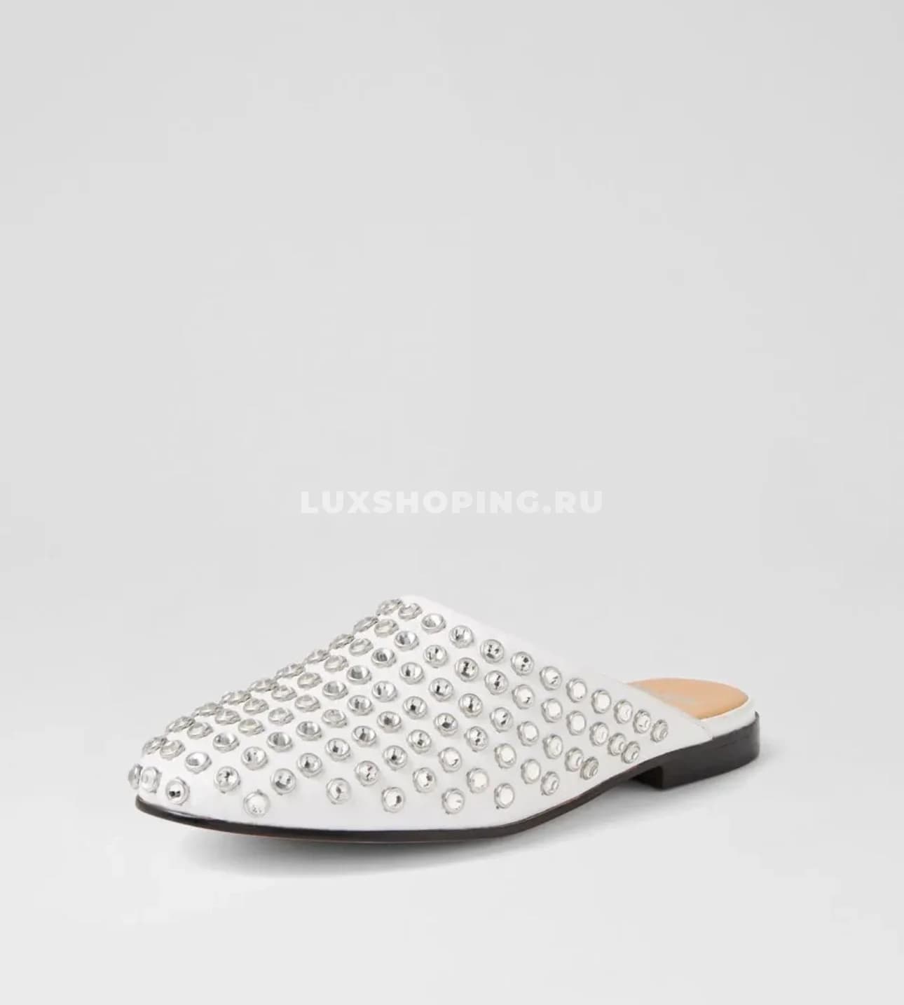 Мюли ALAÏA Crystal-Embellished белые