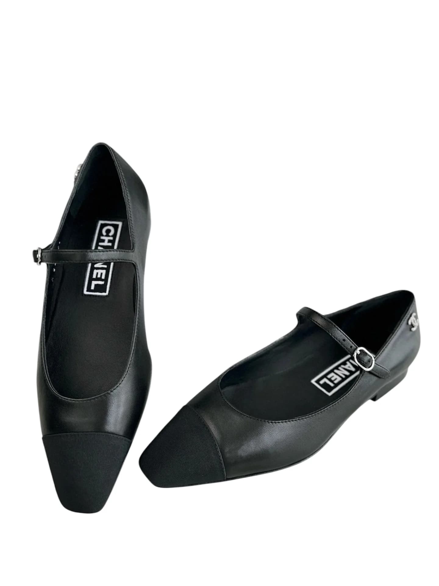 Chanel Ballet Black балетки серные