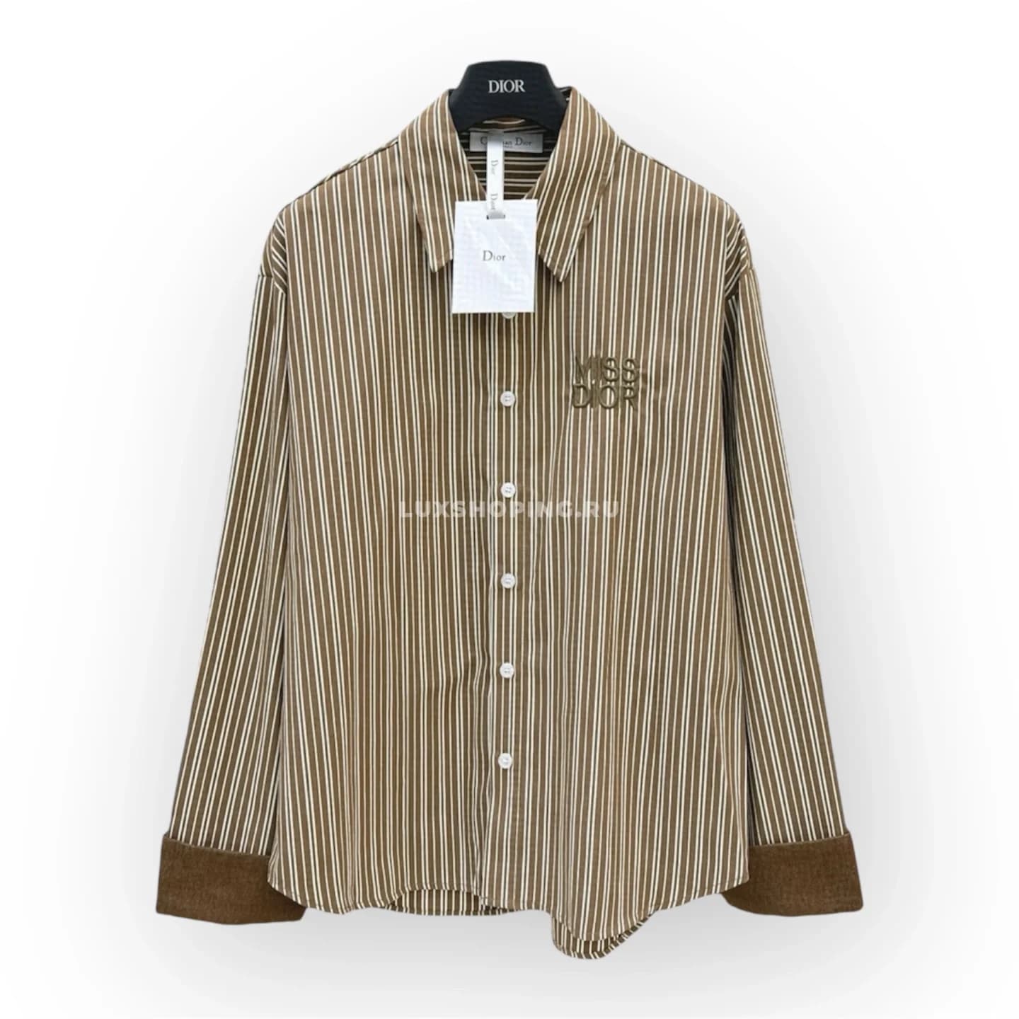 Dior классическая рубашка в полоску