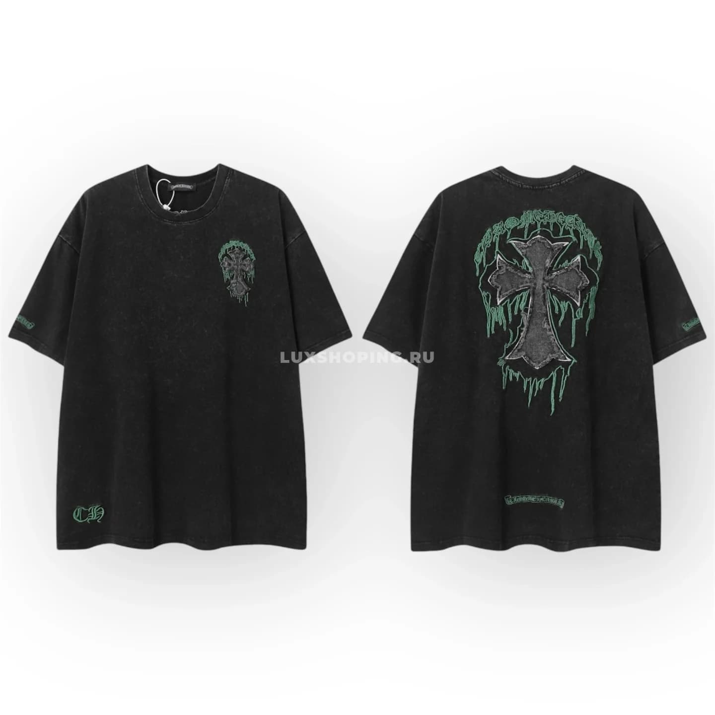 Chrome Hearts Футболка "Зелёный Тибет"