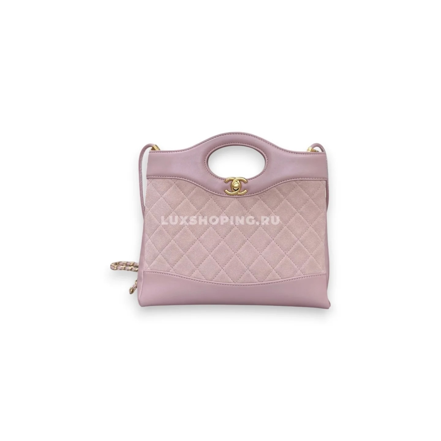 Сумка Chanel SHOPPING розовая 22×23×5,5 см