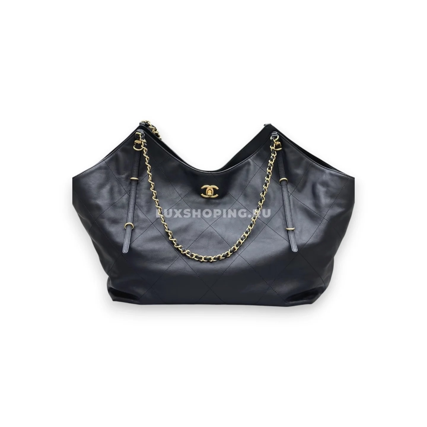 Сумка Chanel Tote черная 36×59×13 см