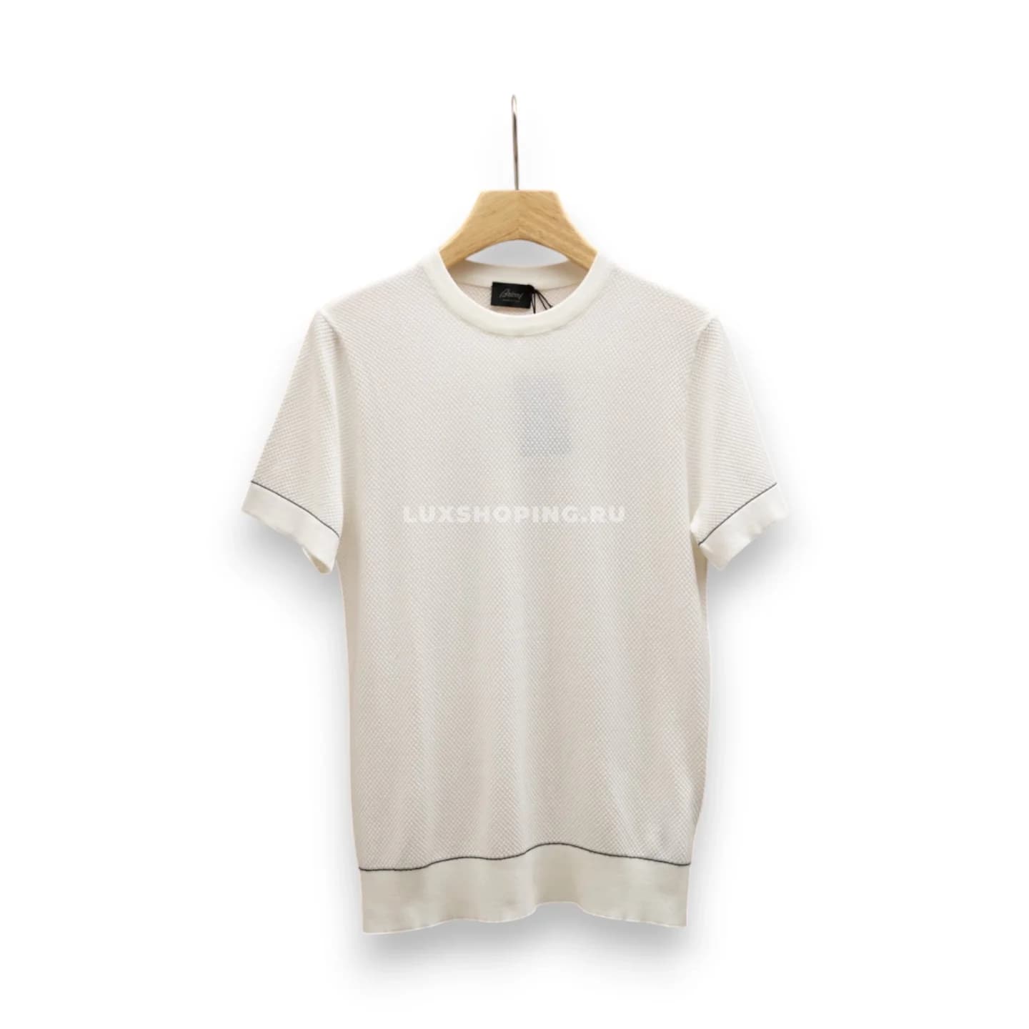 Футболка Brioni White Striped Polo