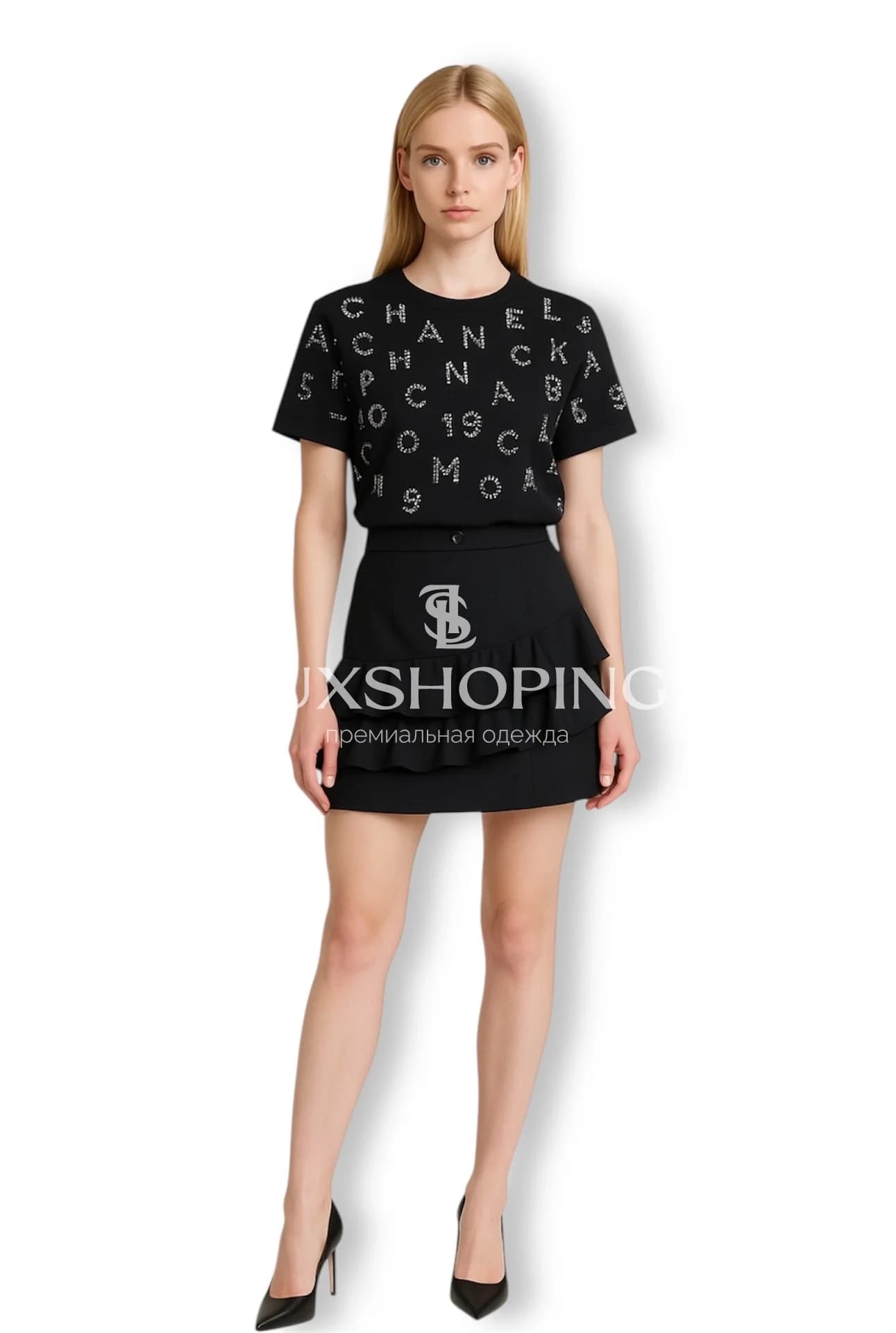 Футболка Chanel Noir Sparkle