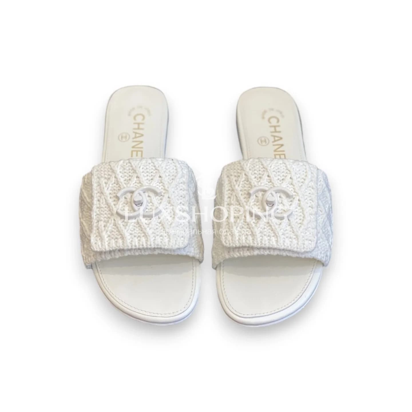 Шлепанцы Chanel Вязаный Шик