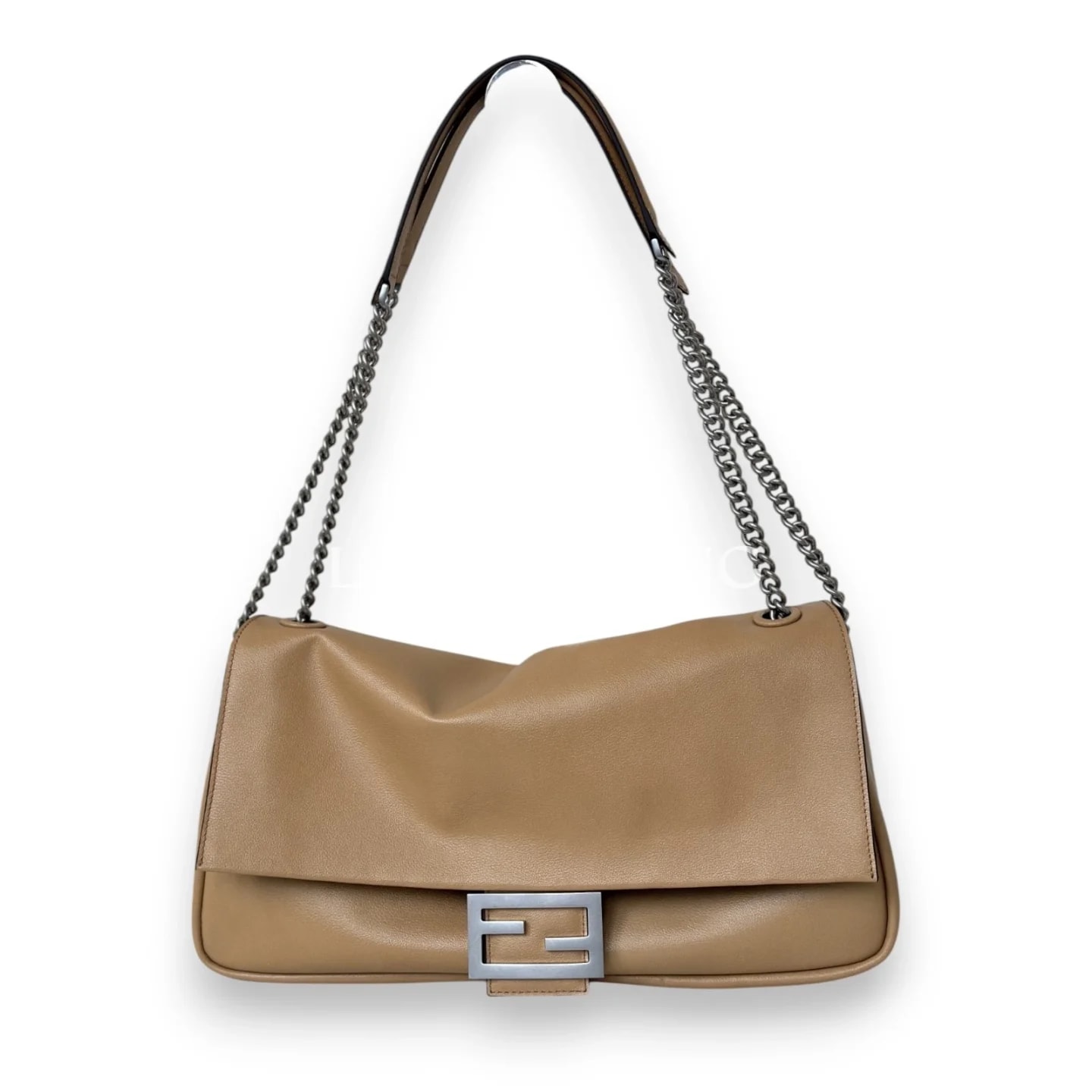 Сумка Fendi Baguette большая коричневая 40×7×18.5 см