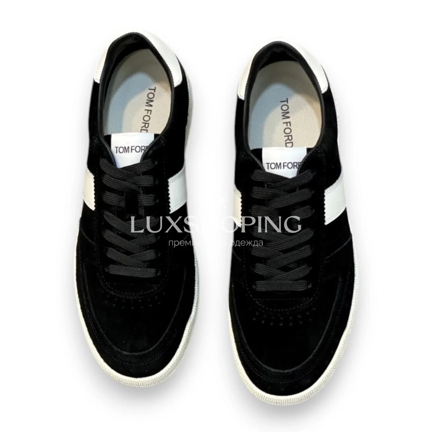 Кеды Tom Ford замшевые черные