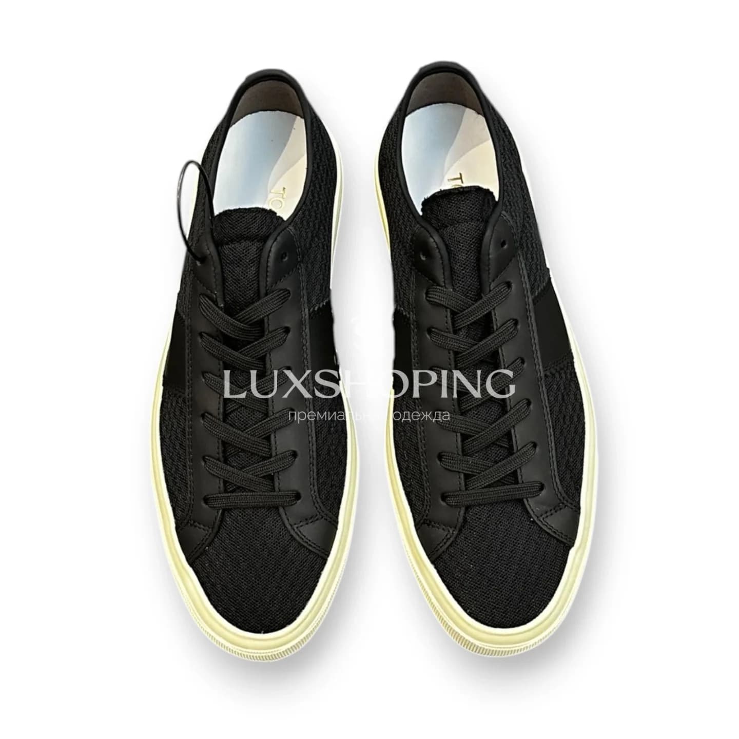 Кеды Tom Ford Cambridge сетчатые черные