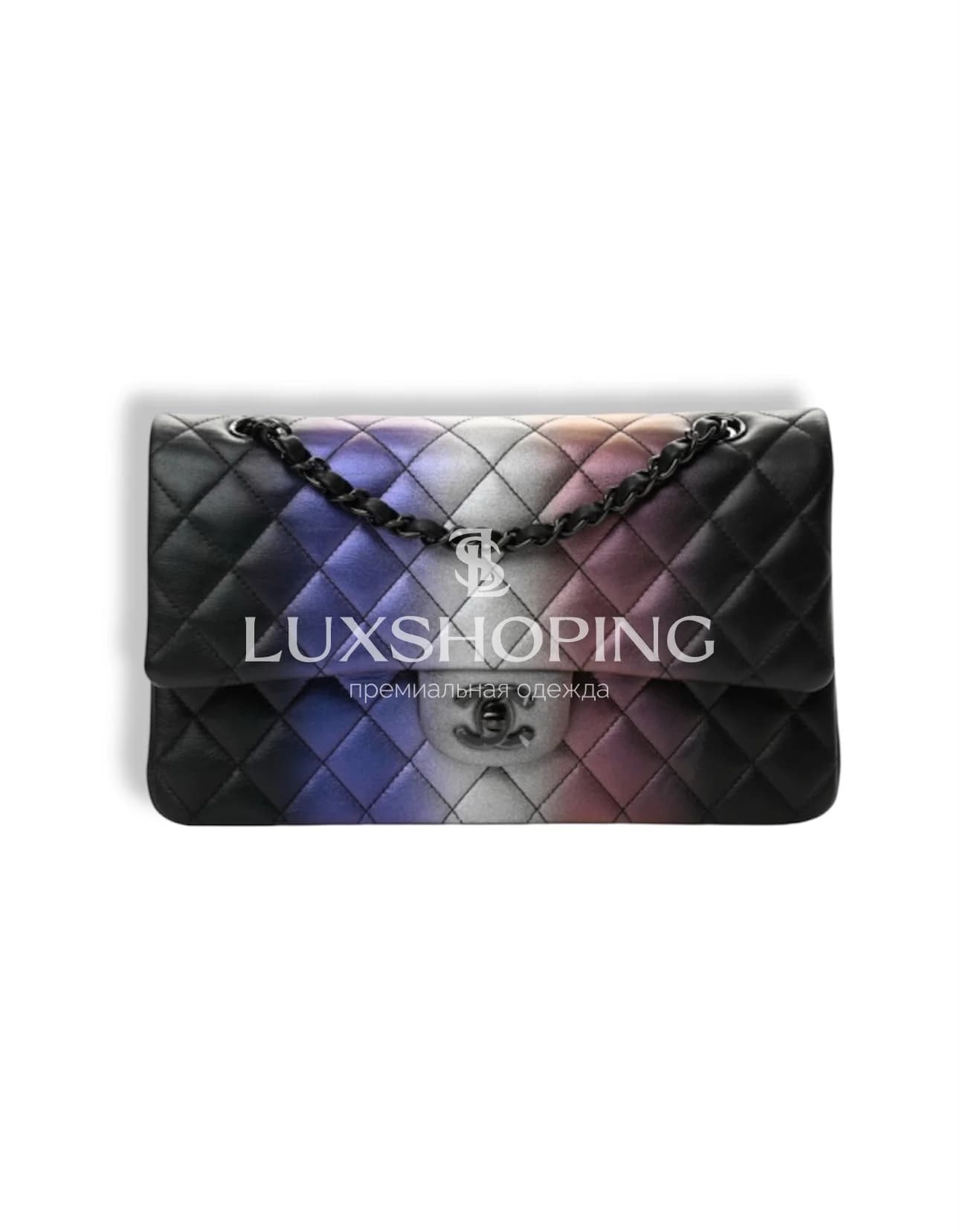 CHANEL Сумка Ombre Medium Double Flap Black 25 см (medium)