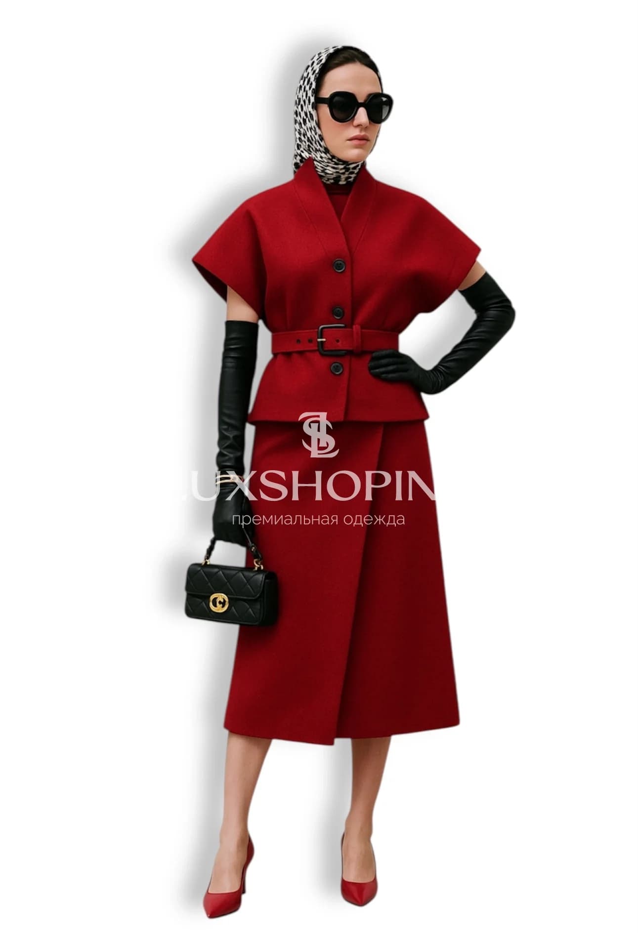 Dior — Комплект с жакетом и юбкой из шерстяной ткани