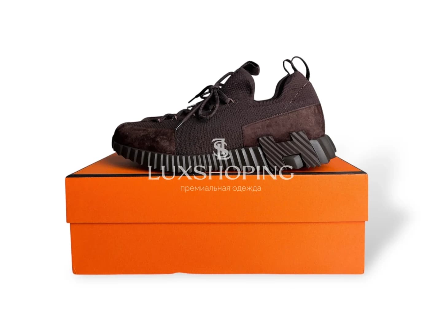 HERMÈS Lift Navy Sneakers кроссовки H018