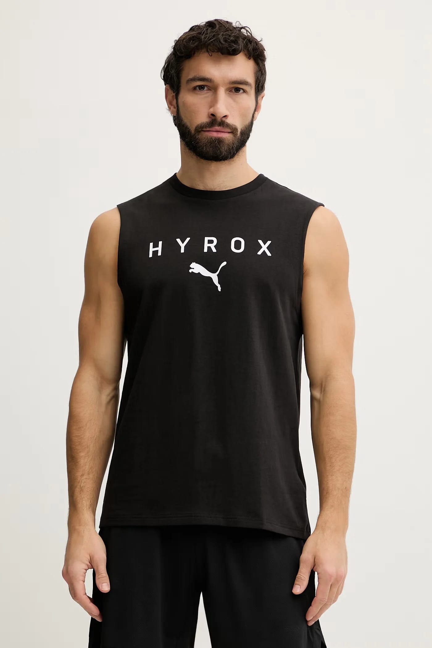 Хлопковая тренировочная футболка HYROX с вырезом на бретельках