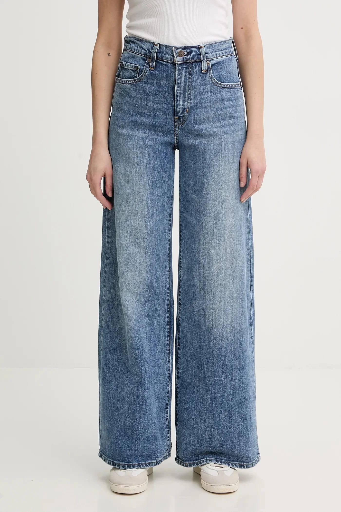 джинсы 728 HR WIDE LEG синие для женщин