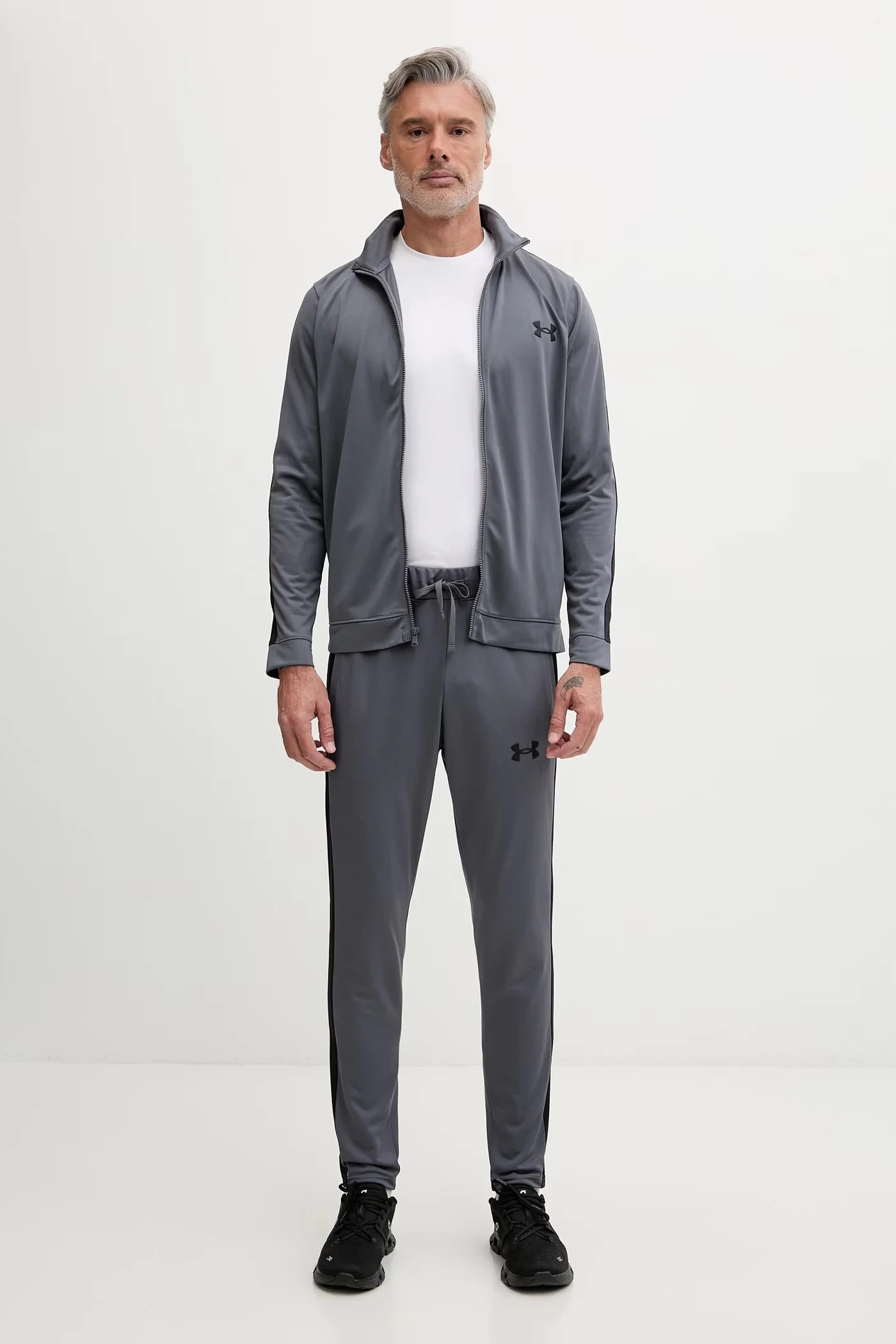 Спортивный спортивный костюм Knit Track Suit серый для мужчин