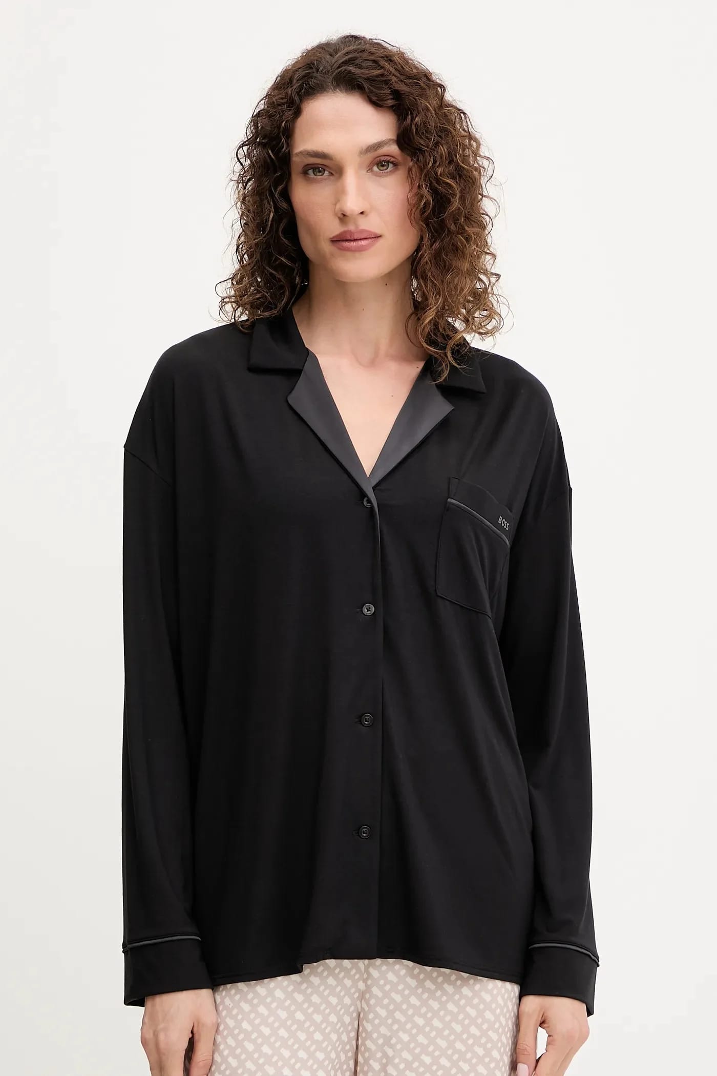 Пижамная рубашка BOSS Sheen_Shirt