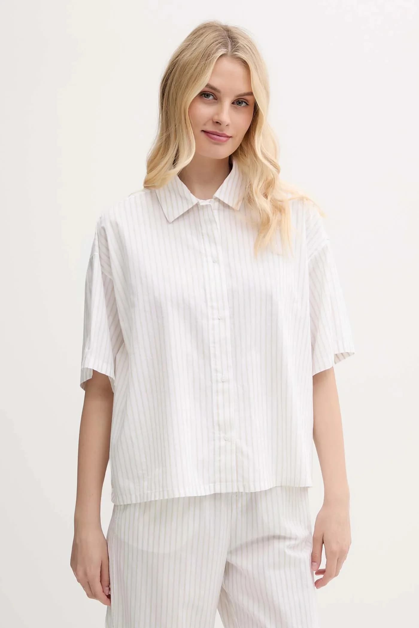 Хлопковая пижамная рубашка