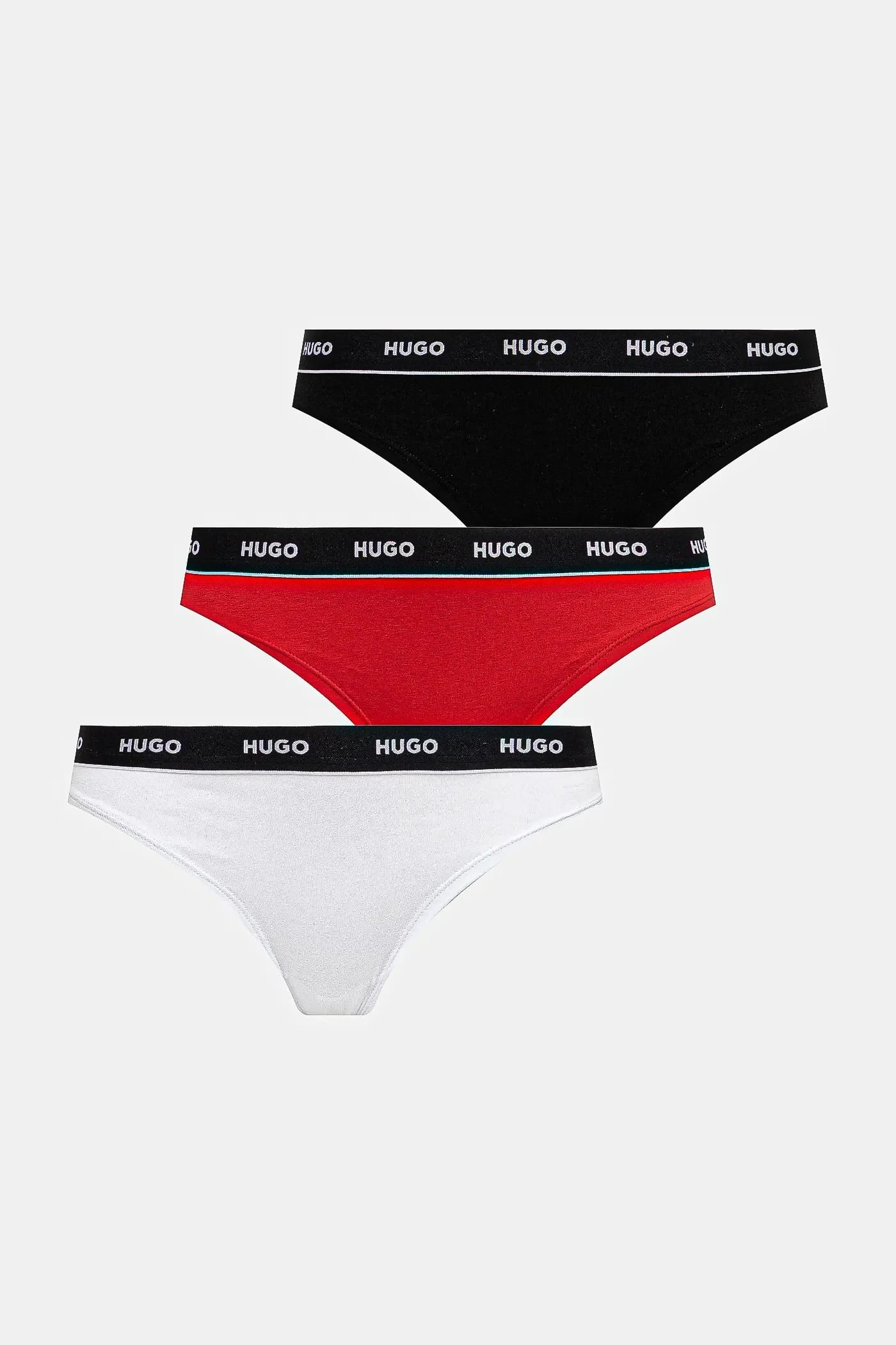 Комплект из 3 трусов-стрингов TRIPLET THONG STRIPE черный для женщин