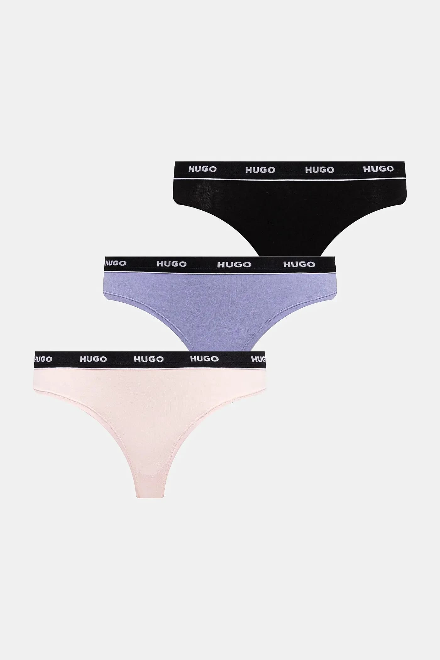 Комплект из 3 трусов-стрингов TRIPLET THONG STRIPE синий для женщин