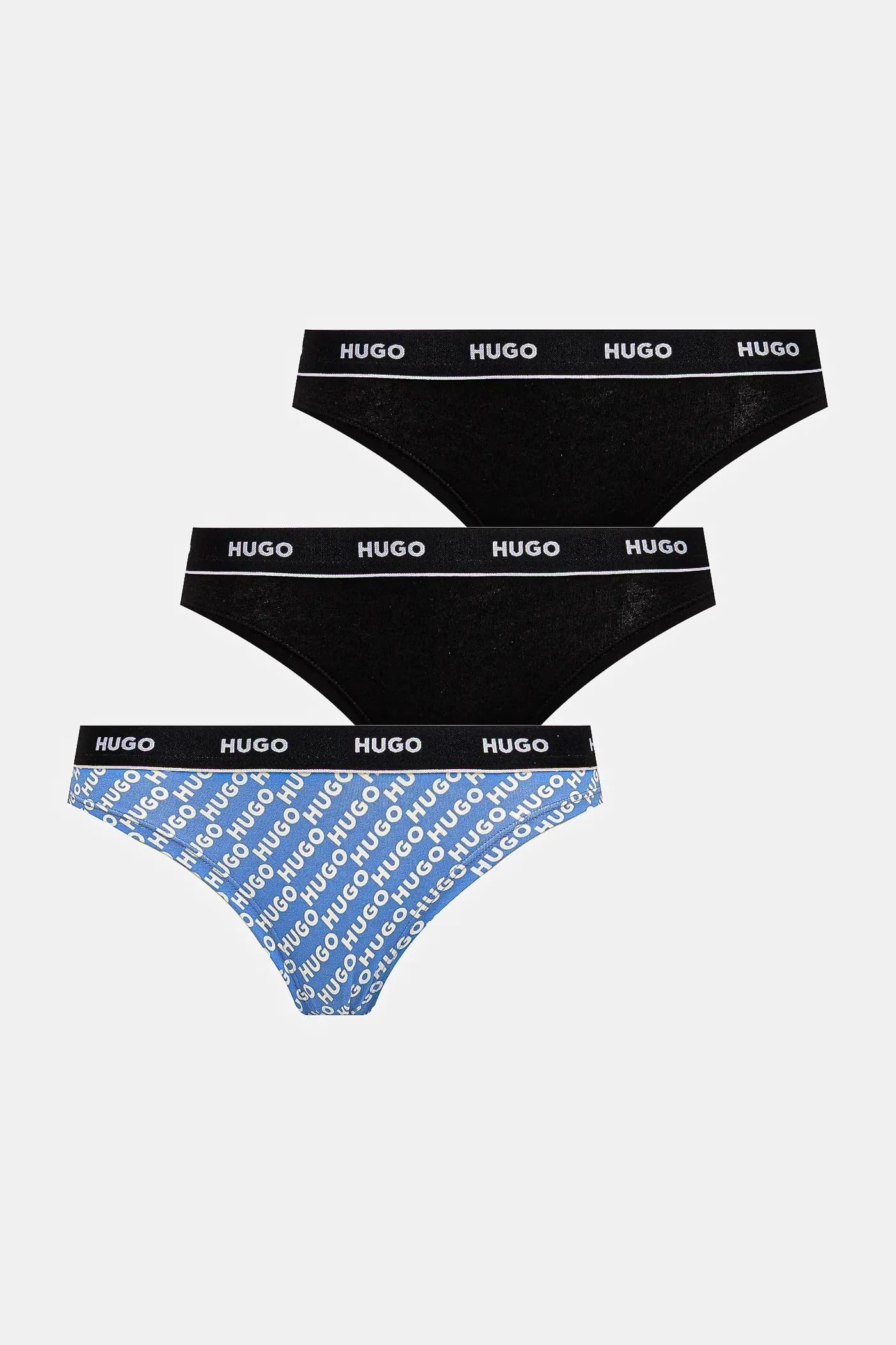 Женские стринги из хлопка с эластаном TRIPLET THONG DESIGN, 3 шт.