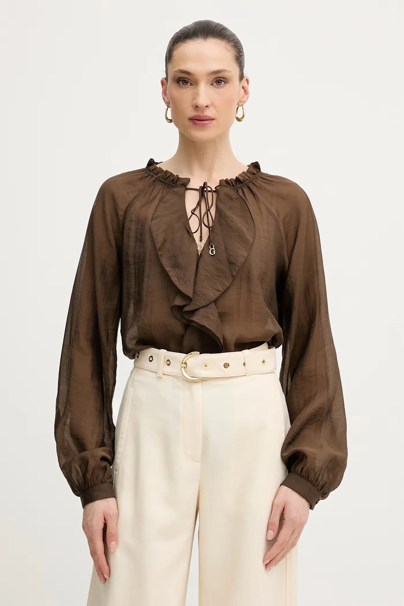 MAELYS женская блузка с рюшами