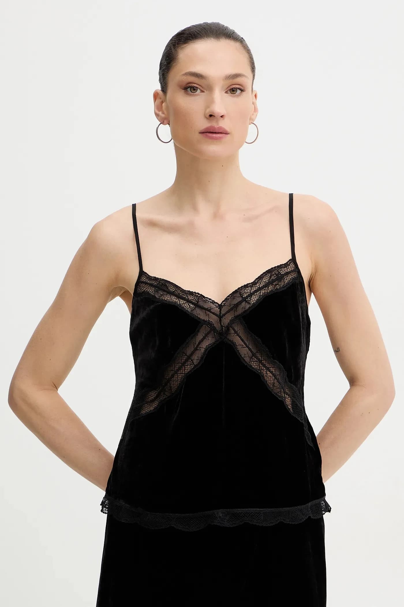 Топ с шелком