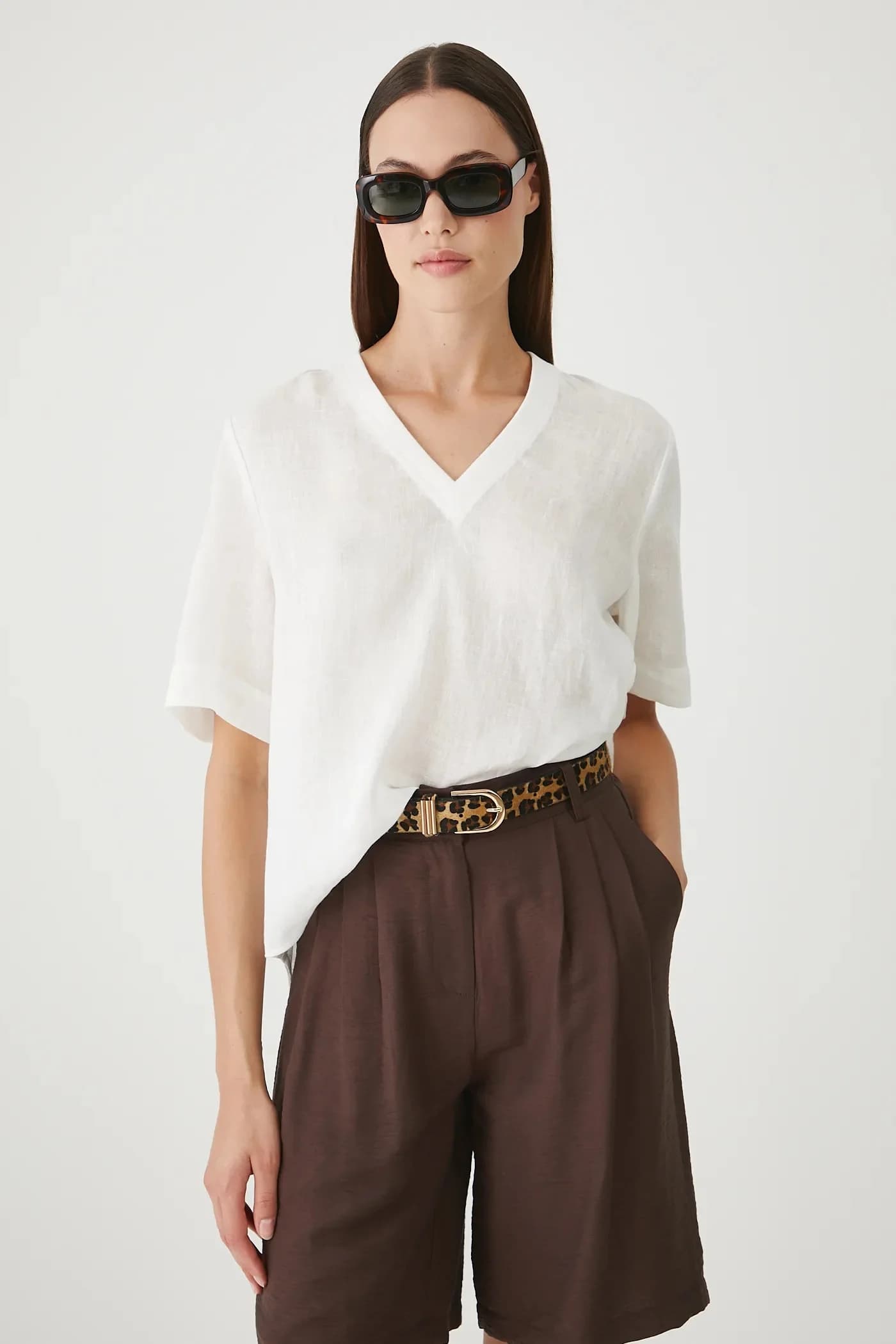 Льняная блузка