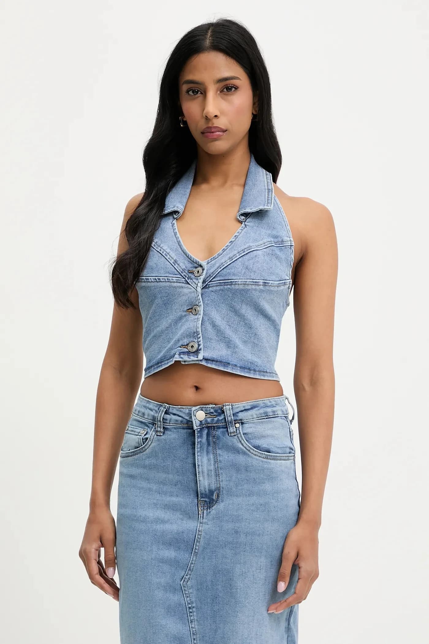 Джинсовая блузка